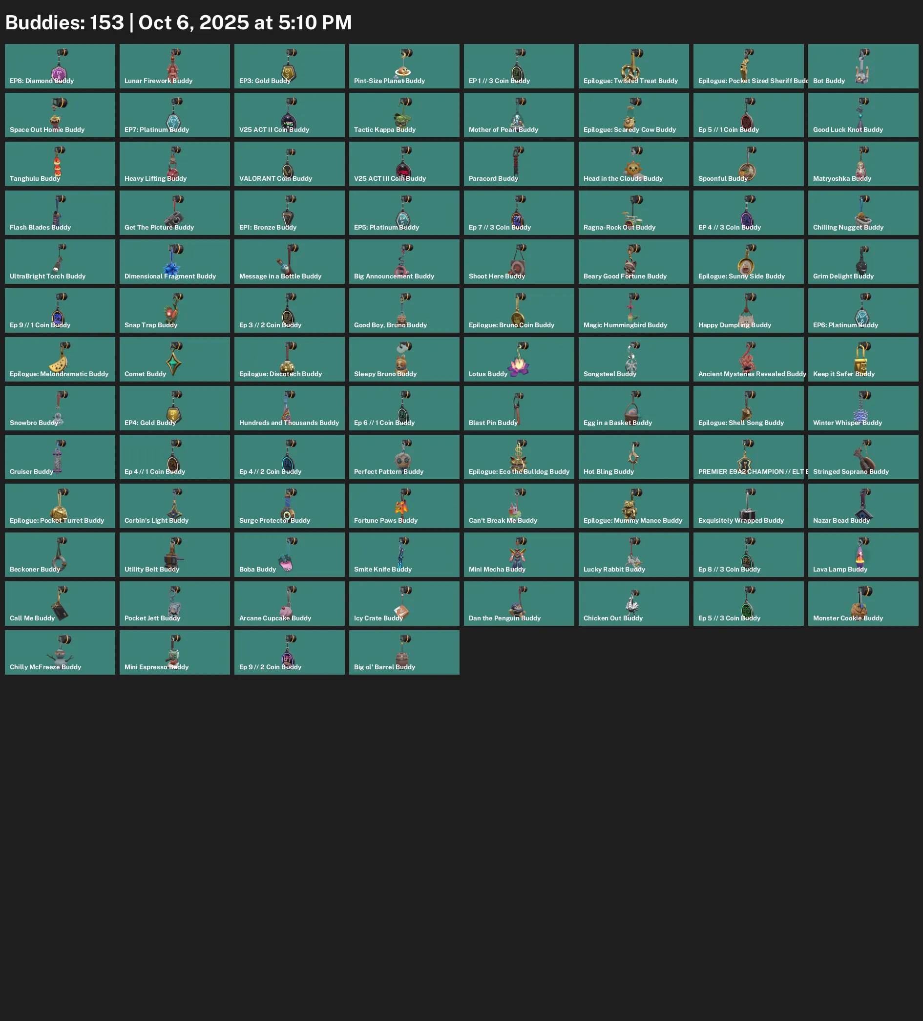 ASIA/SEA/OCE | 68 Skins + 1 Knife | Reaver Vandal | Prime Vandal | Forsaken Vandal + Spectre | 4x Diamond Buddy + 6x Platinum Buddy